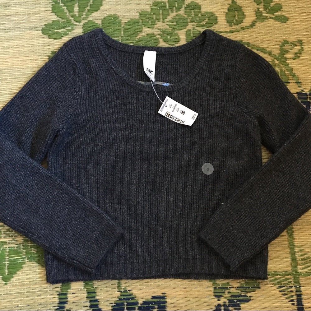🆕 Cropped Grey fitted Sweater